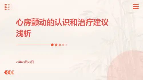 心房颤动的认识和治疗建议浅析PPT课件