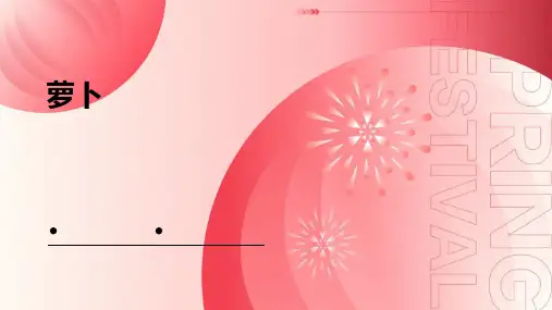 萝卜的ppt课件