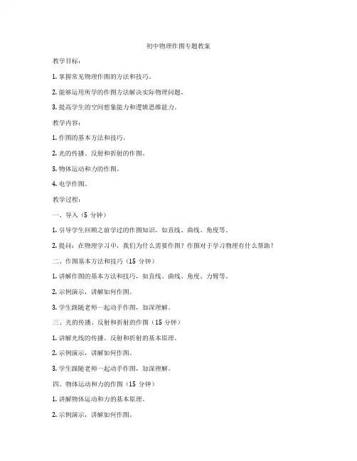 初中物理作图专题教案