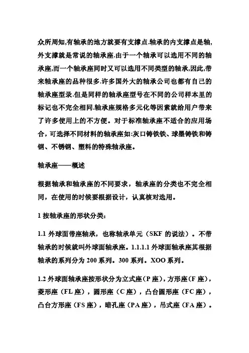 轴承座,滑动轴承座,SKF轴承座（可编辑）