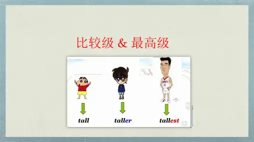 中考英语语法形容词副词比较级和最高级用法汇总课件(38张)