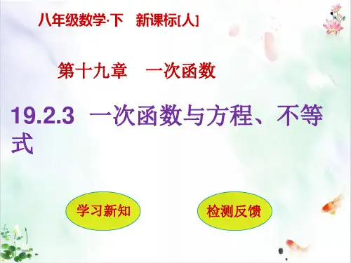 《一次函数》ppt经典课件
