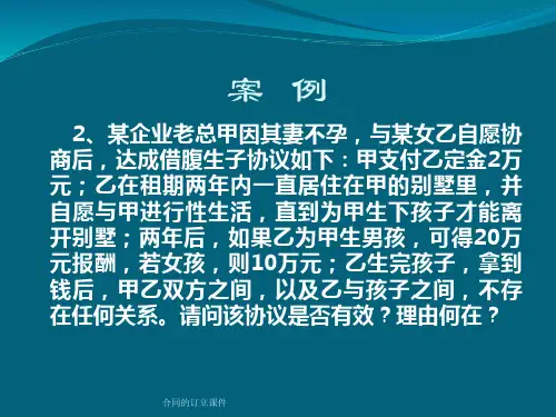 合同的订立课件