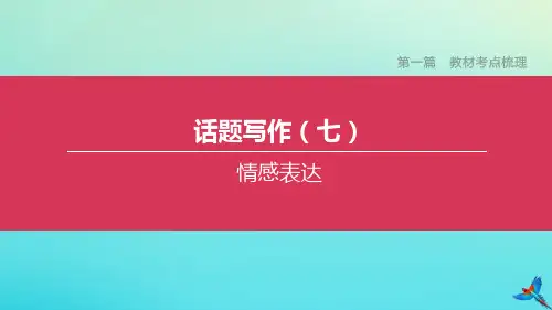 (浙江专版)2020中考英语复习方案第一篇教材考点梳理话题写作(七)课件