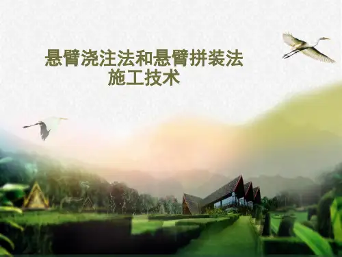 悬臂浇筑和悬臂拼装施工技术