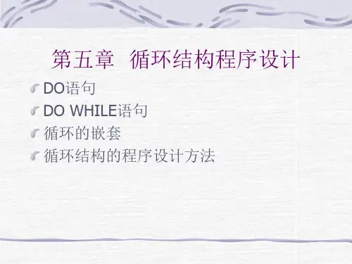 第五章  fortran循环结构