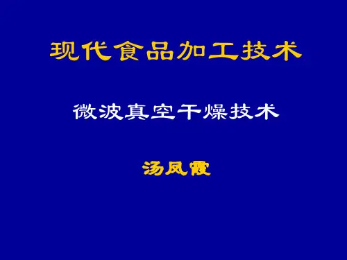 微波真空干燥