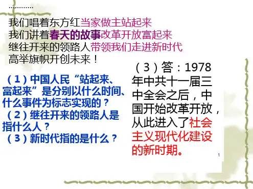 第课改革开放的新时代完整PPT课件
