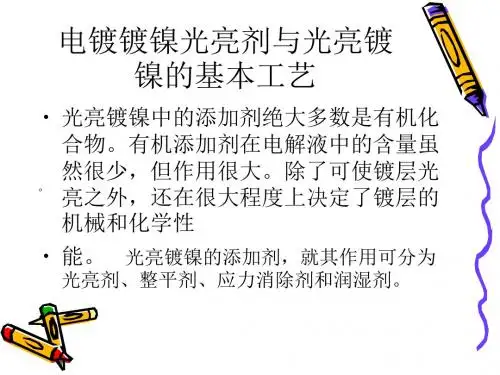 电镀镀镍光亮剂与光亮镀镍的基本工艺