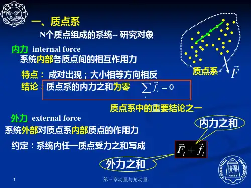3.2质点系的动量定理动量守恒定律
