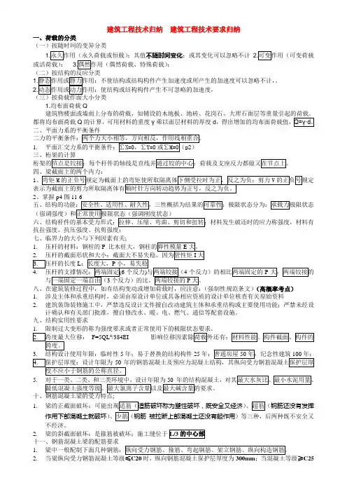 2017二级建造师-建筑工程管理与实务归纳解析