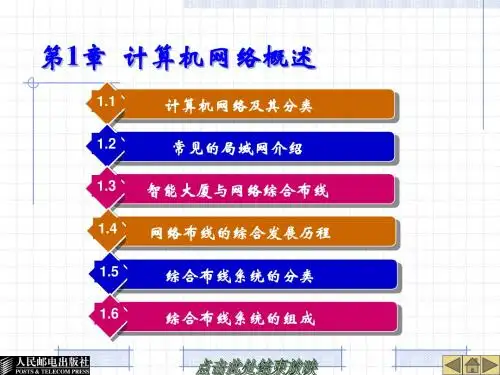第1章 网络综合布线基础