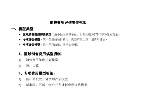 销售费用整合——销售部分(精品)