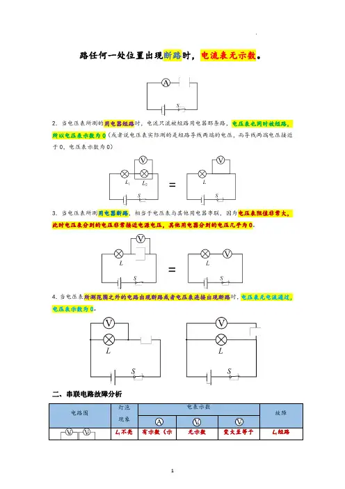 【划重点】专题20 电路故障分析(解析版)-备战2023中考物理一轮复习精细讲义