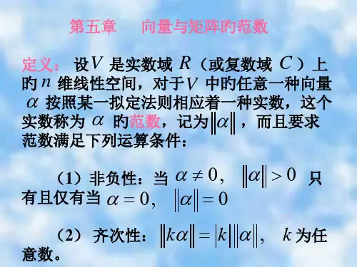 向量与矩阵的范数