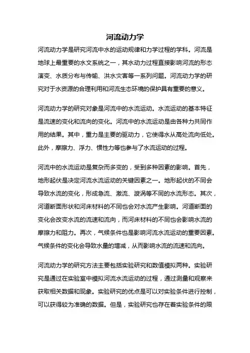 河流动力学