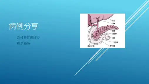 重症胰腺炎合并肺炎克雷伯杆菌病例