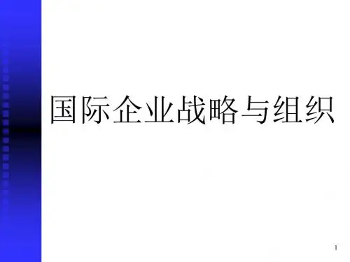 国际企业战略与组织架构PPT(53张)