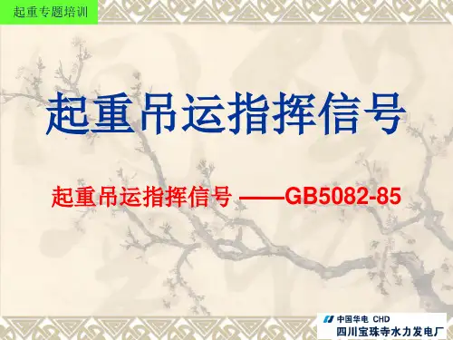 司索工指挥信号大全