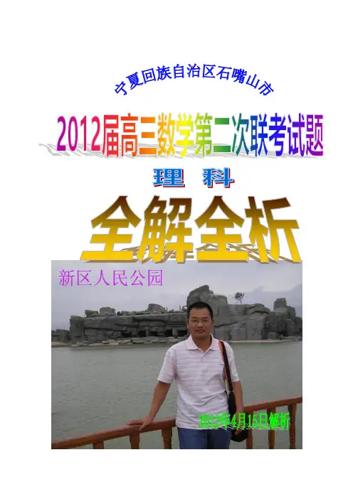 2012宁夏石嘴山市第二次联考数学试题(理科)全解全析