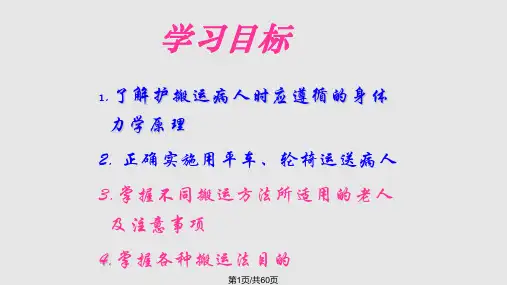 患者搬运法模板PPT课件