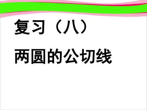 两圆的公切线 省优获奖课件