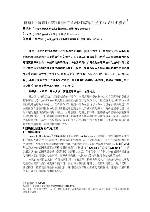自旋回-异旋回控制下的扇三角洲沉积地层对比模式