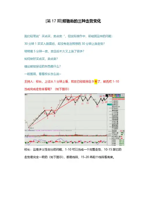 【晓军说缠】背驰后的三种走势变化