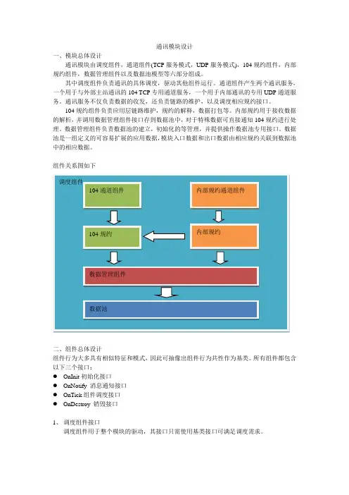 IEC101,IEC104通讯模块设计
