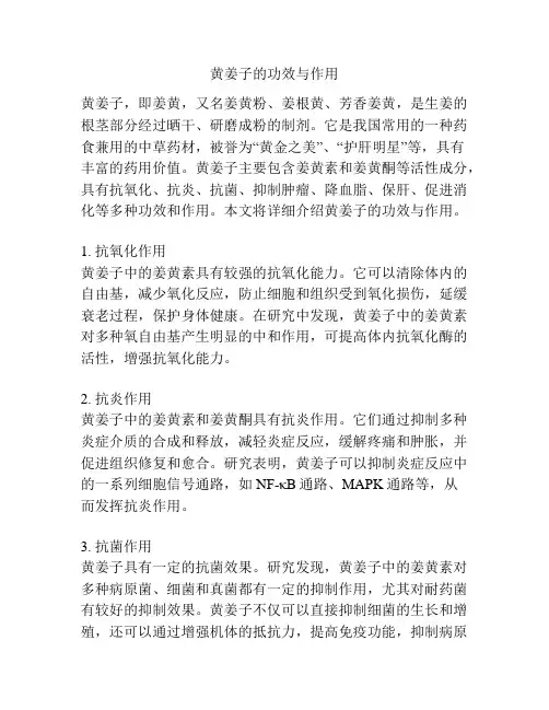 黄姜子的功效与作用