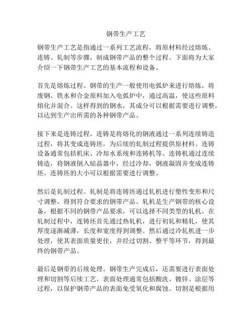 钢带生产工艺