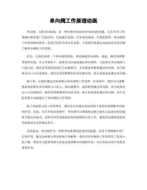 单向阀工作原理动画