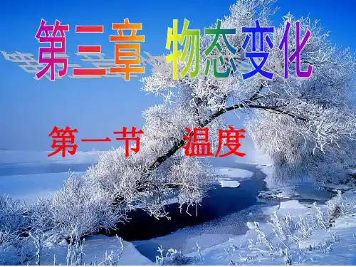 人教版八年级物理上册第三章3.1温度(共32张PPT)