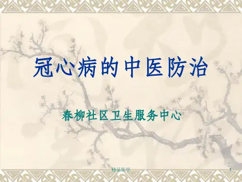 《冠心病的中医防治》PPT课件