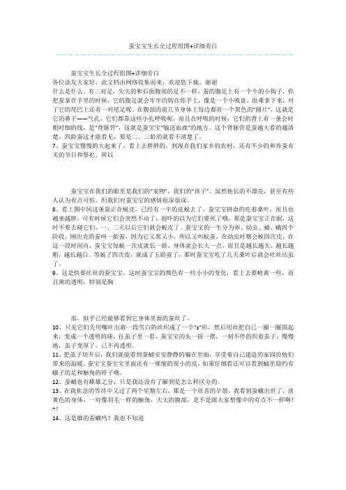 蚕宝宝生长全过程组图+详细旁白