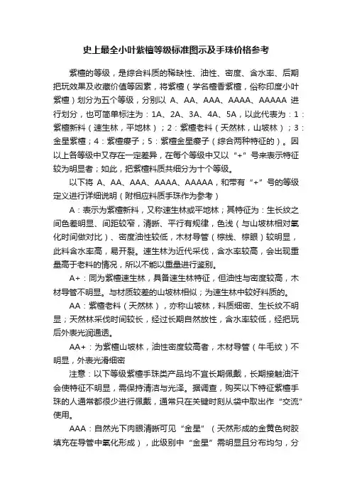 史上最全小叶紫檀等级标准图示及手珠价格参考