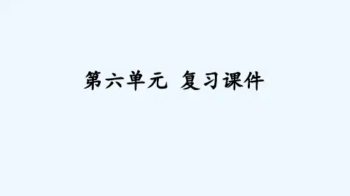 五年级语文第六单元复习课件