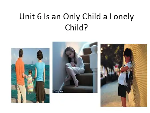 unit 6 Is an only child a lonely child复习课程