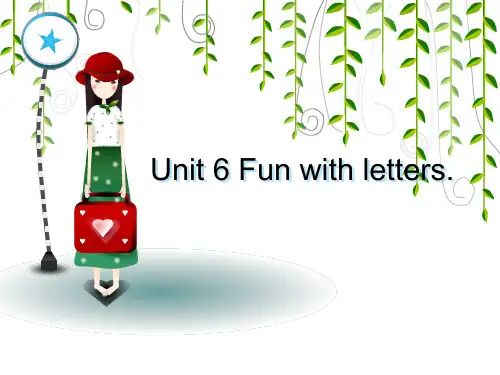 Unit6Funwithletters.(课件)剑桥少儿英语预备级上册