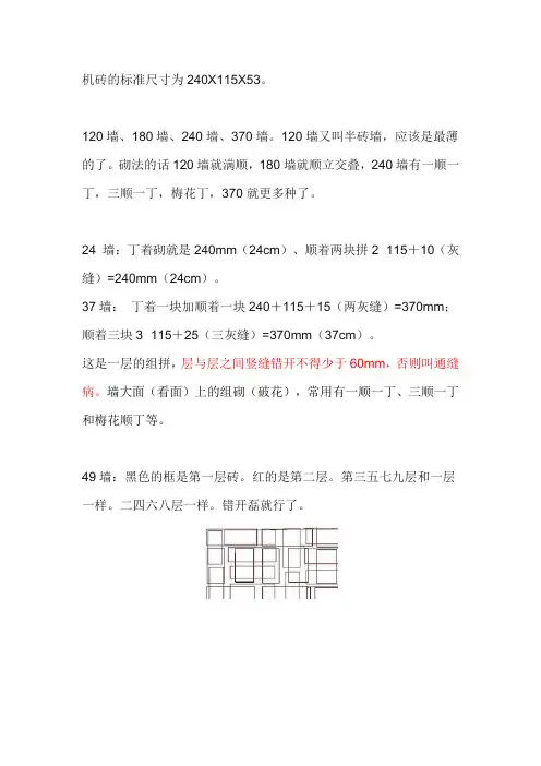 砖墙的计算公式