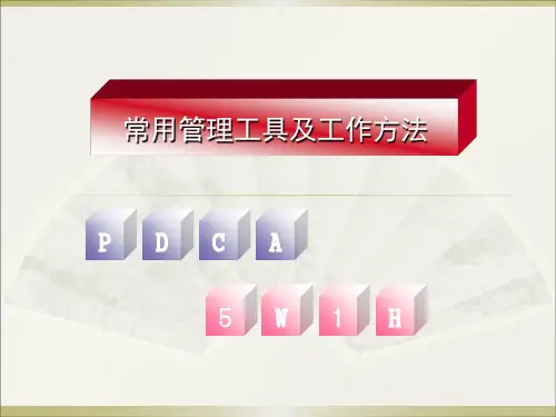 PDCA和5W1H简介