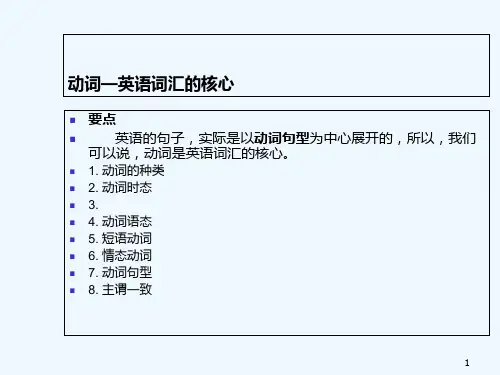 动词种类和时态