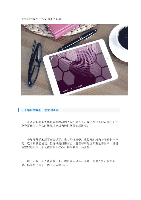 十年后的我初一作文500字5篇_转自DOCX