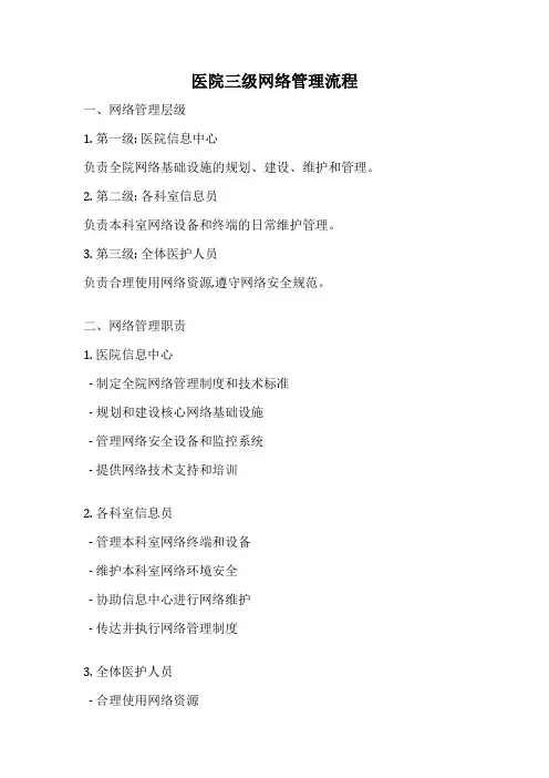 医院三级网络管理流程