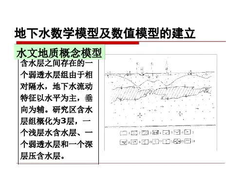 第六章(2)地下水数值模拟模型的应用实例xiugai