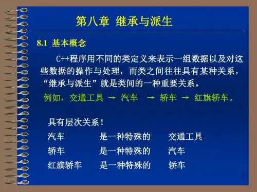 C++第08章+继承与派生