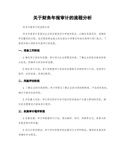 关于财务年报审计的流程分析