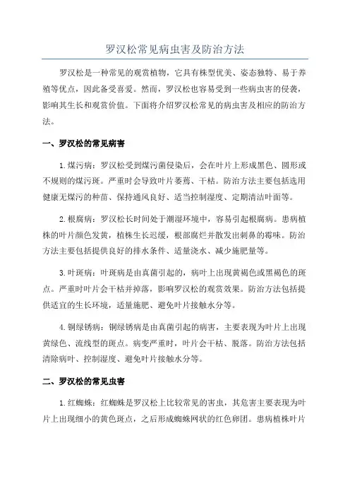 罗汉松常见病虫害及防治方法