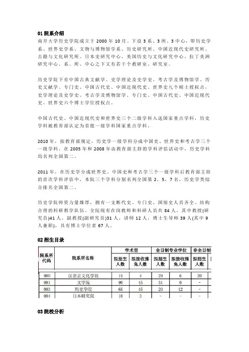 2020南开大学历史学考研招生目录、院校分析、真题及推荐指数
