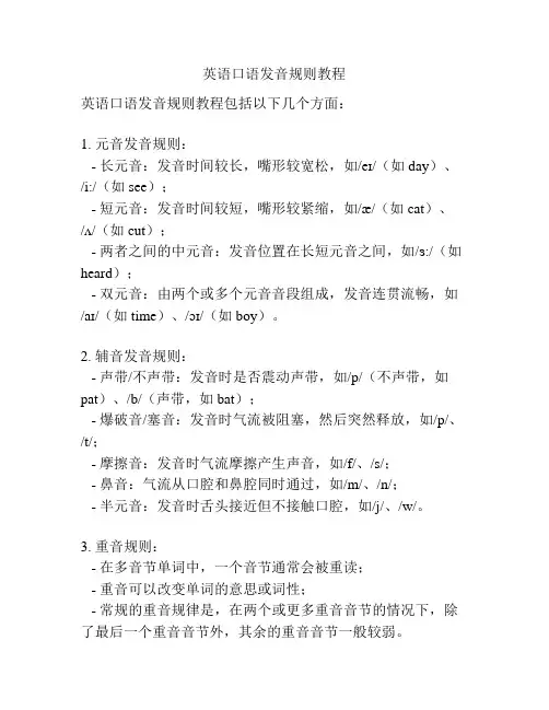 英语口语发音规则教程